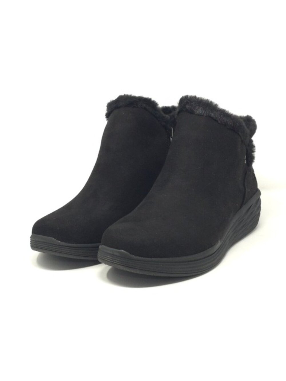Ryka Nimbus Black Water Repellent Faux Fur Booties Size 9.5M